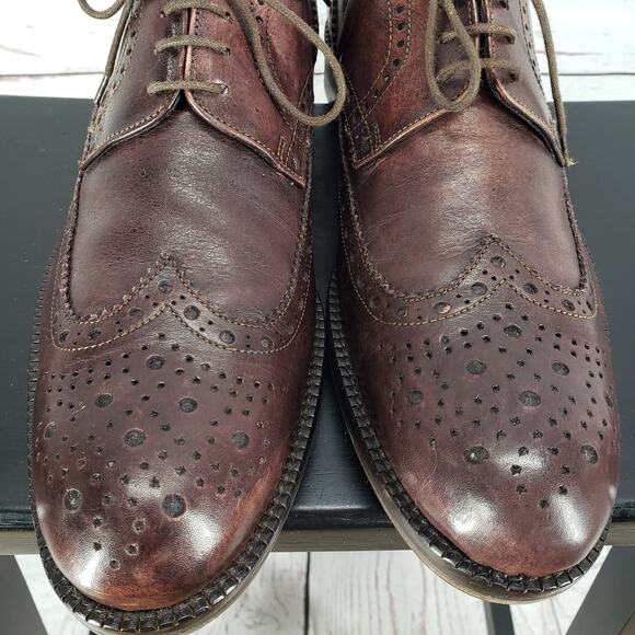 JD Marvin Made in Italy Men\'s Brown Vibram Oxford Shoes Size 43 EU main image 6